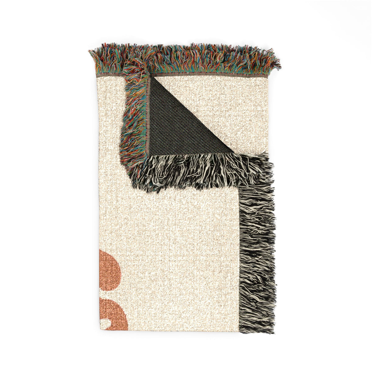 If It's Light, It's Right Woven Blanket — Retro Floral Typography Throw