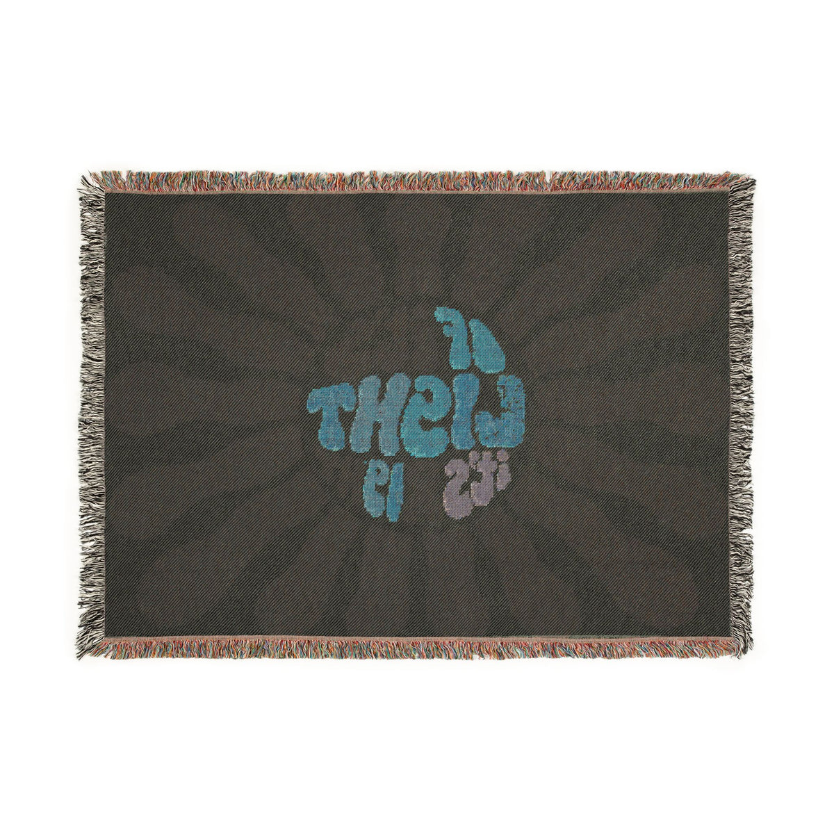 Woven Blanket — "If It's Light, It's Right" Retro Sunburst Throw