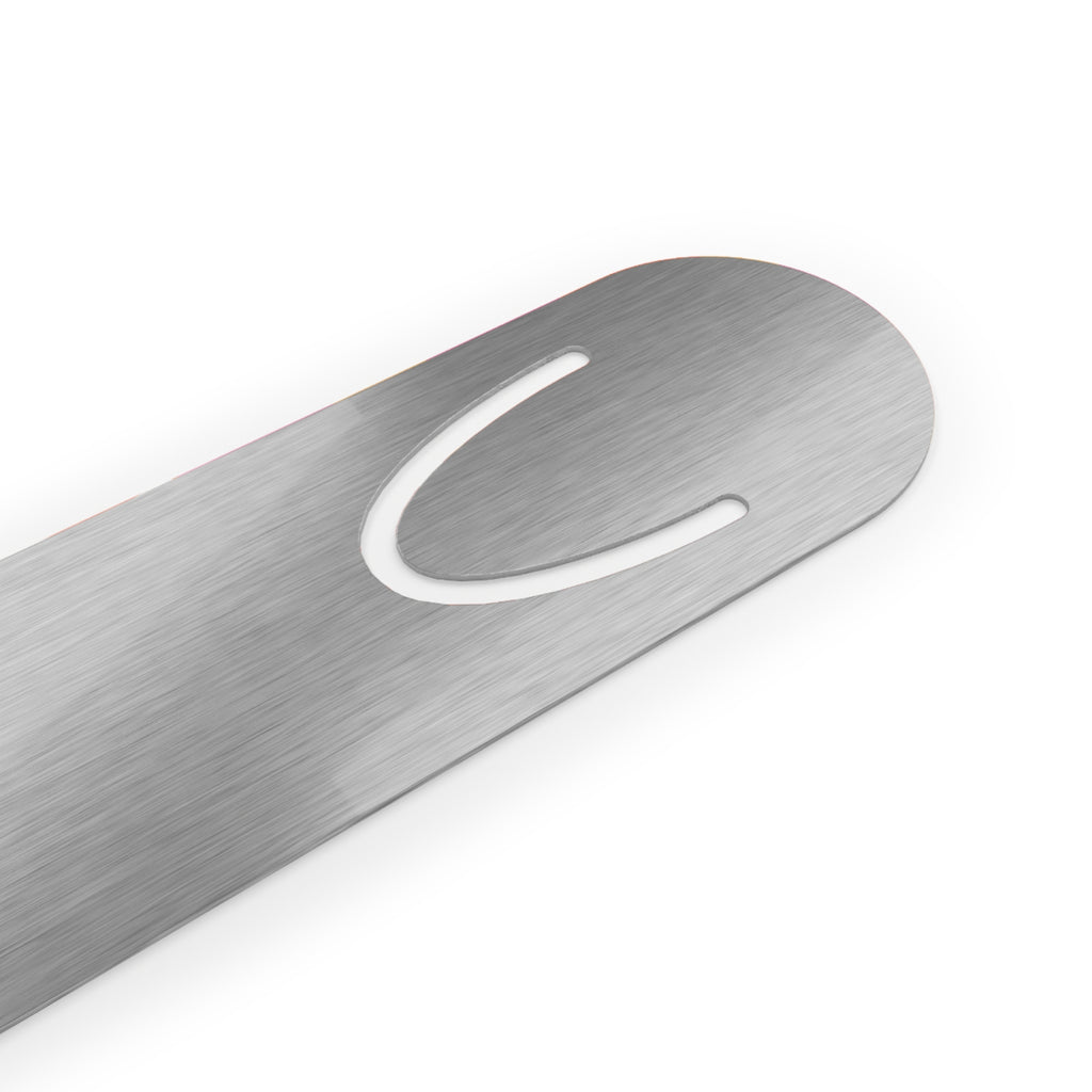Retro 'If It's Light It's Right' Metal Bookmark — Psychedelic Orange & Pink