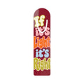 If It’s Right Bookmark — Retro 70s Typography Metal Bookmark